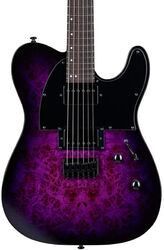 Televorm elektrische gitaar Ltd TE-200DX - Purple Burst