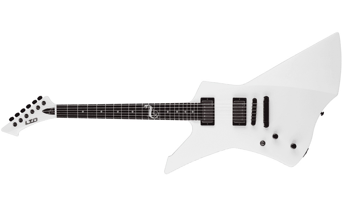 Ltd James Hetfield Snakebyte Lh Gaucher Hh Emg Ht Eb - Snow White - Linkshandige elektrische gitaar - Variation 1