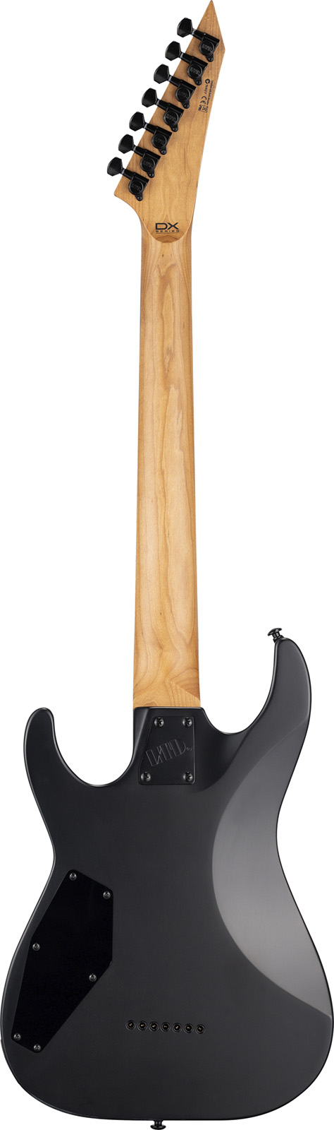 Ltd M-207 Baritone Dx 7-cordes Ht Hh Rw - Crimson Satin - Elektrische gitaar in Strat vorm - Variation 1