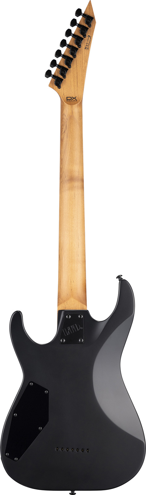 Ltd M-207 Baritone Dx 7-cordes Ht Hh Rw - See Thru Black Satin - Elektrische gitaar in Strat vorm - Variation 1