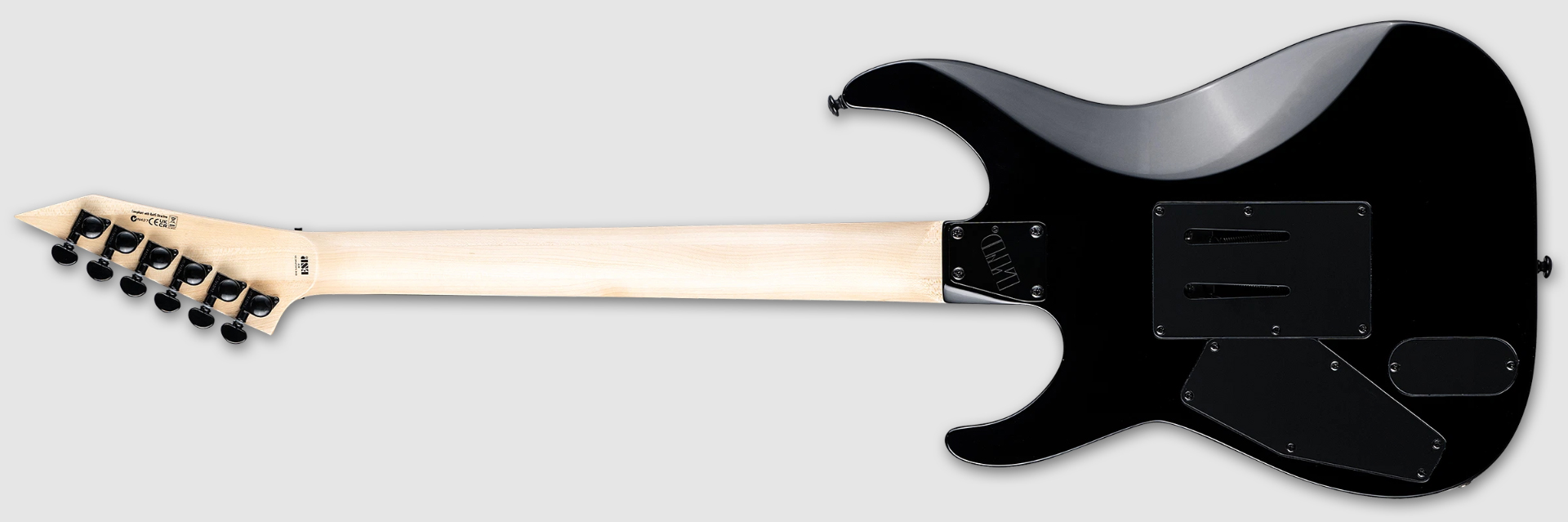 Ltd M1000 Maple 2h Fishman Fluence Modern Fr Mn - Black - Elektrische gitaar in Str-vorm - Variation 1