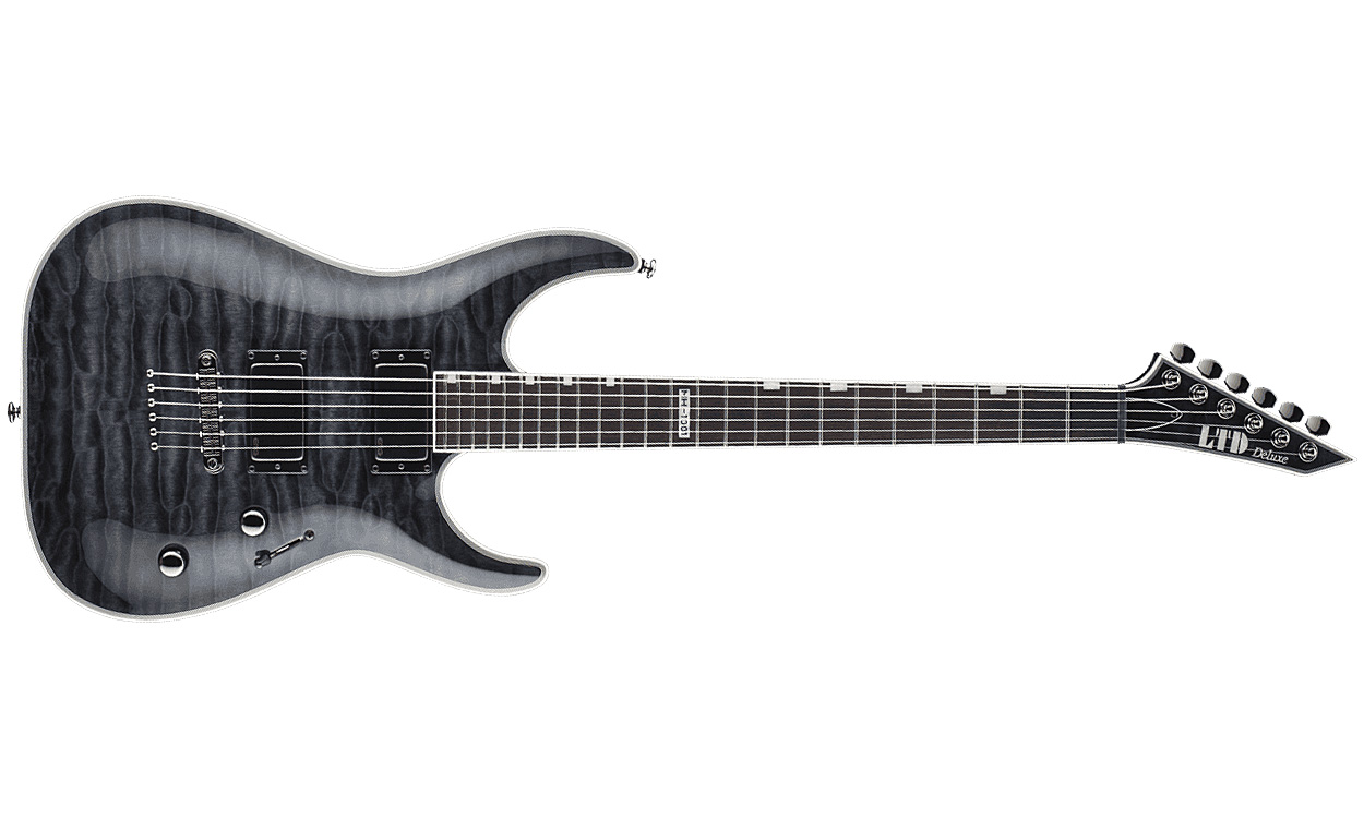 Ltd Mh-1001nt Hh Emg Ht Rw - See Thru Black - Elektrische gitaar in Str-vorm - Variation 1