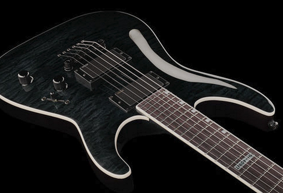 Ltd Mh-401nt Emg - See Thru Black - Elektrische gitaar in Str-vorm - Variation 4