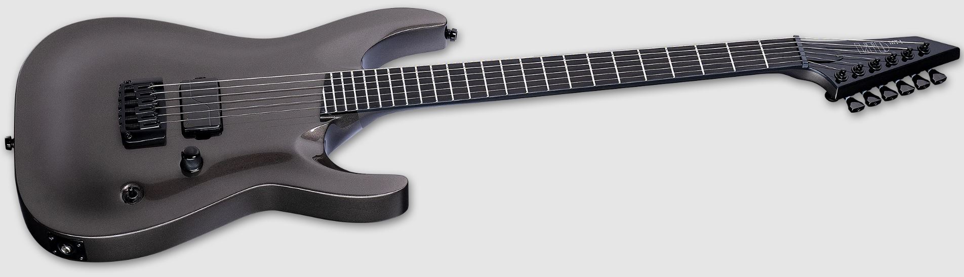 Ltd Mt-i Mick Thomson Signature 1h Ht Eb - Obsidian Metallic - Kenmerkende elektrische gitaar - Variation 2