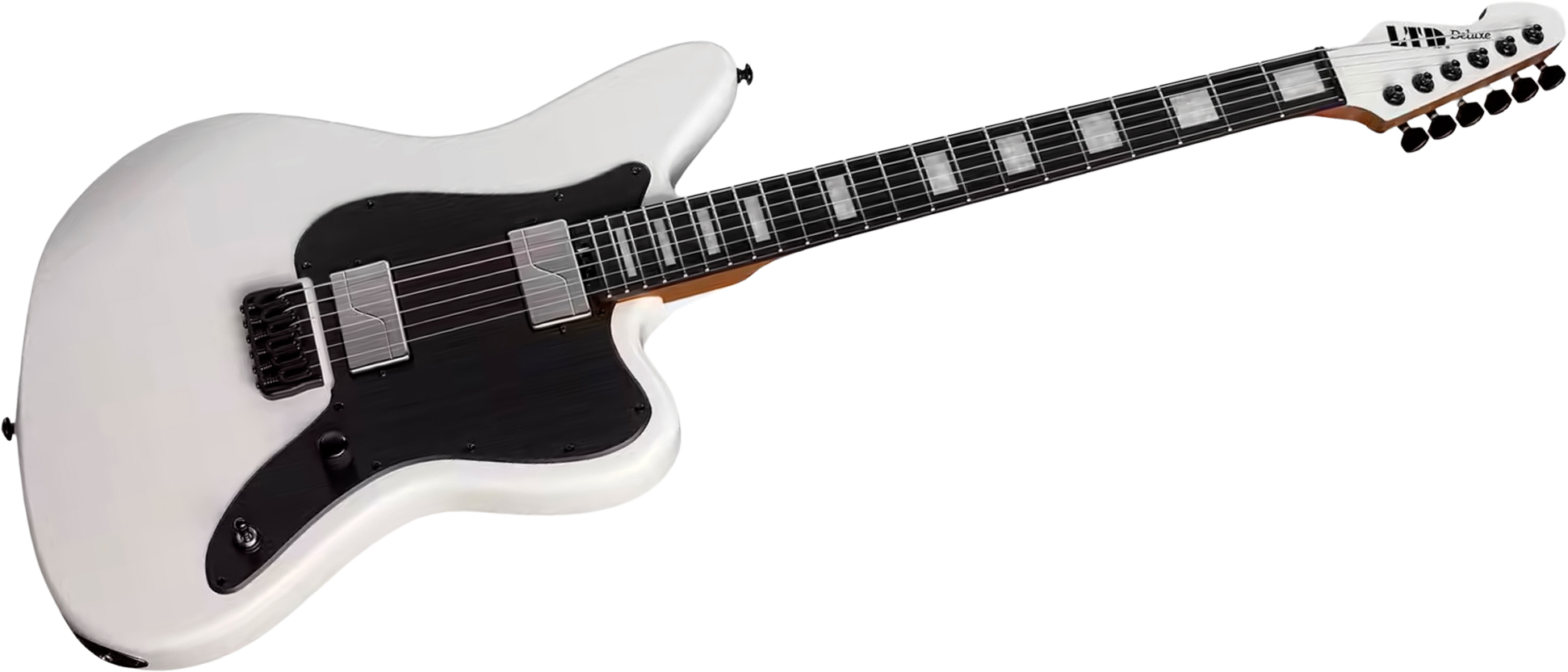 Ltd Xj2 Ht 2h Fishman Fluence Eb - Snow White - Bariton elektrische gitaar - Variation 2