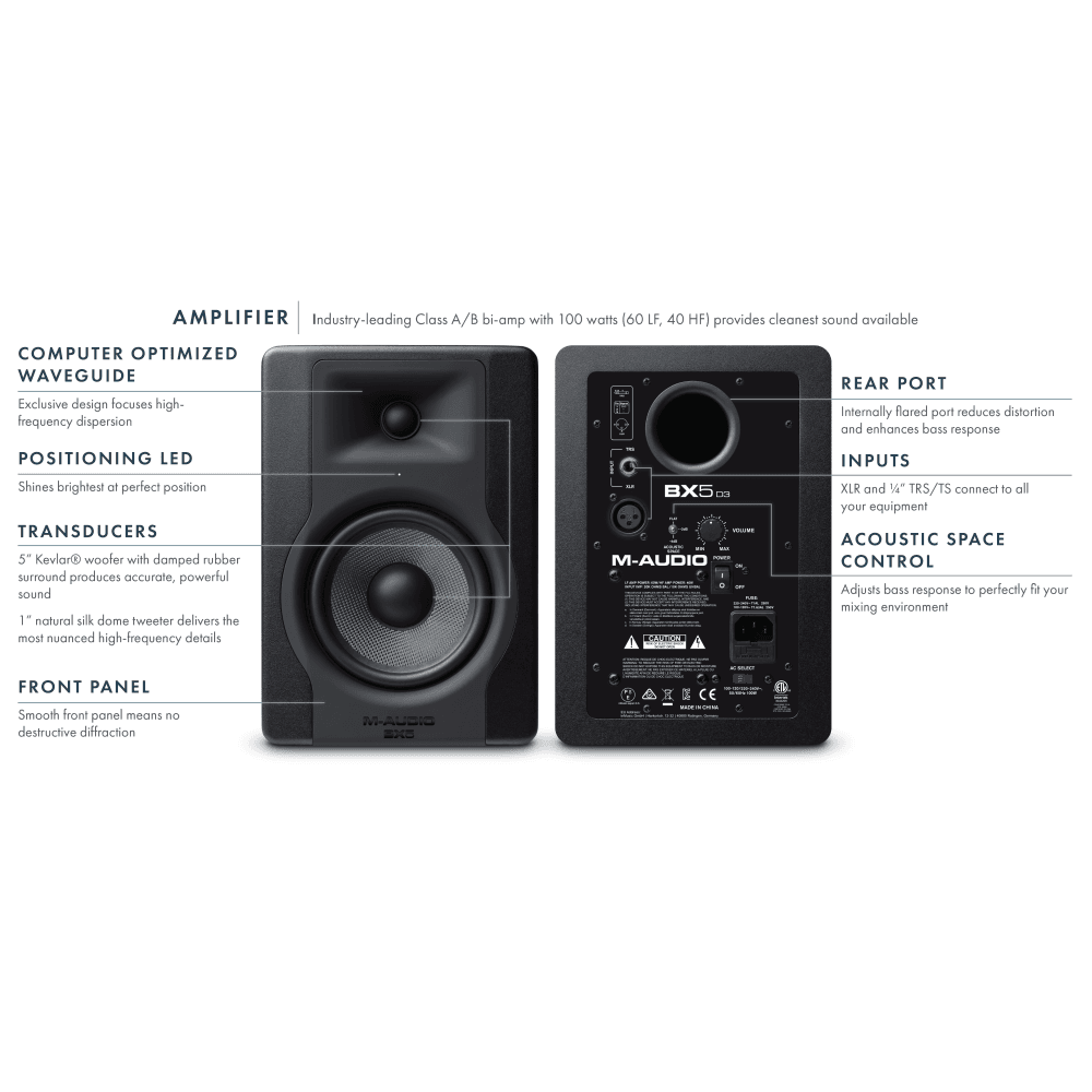 M-audio Bx5d3 Single - La PiÈce - Actieve studiomonitor - Variation 4