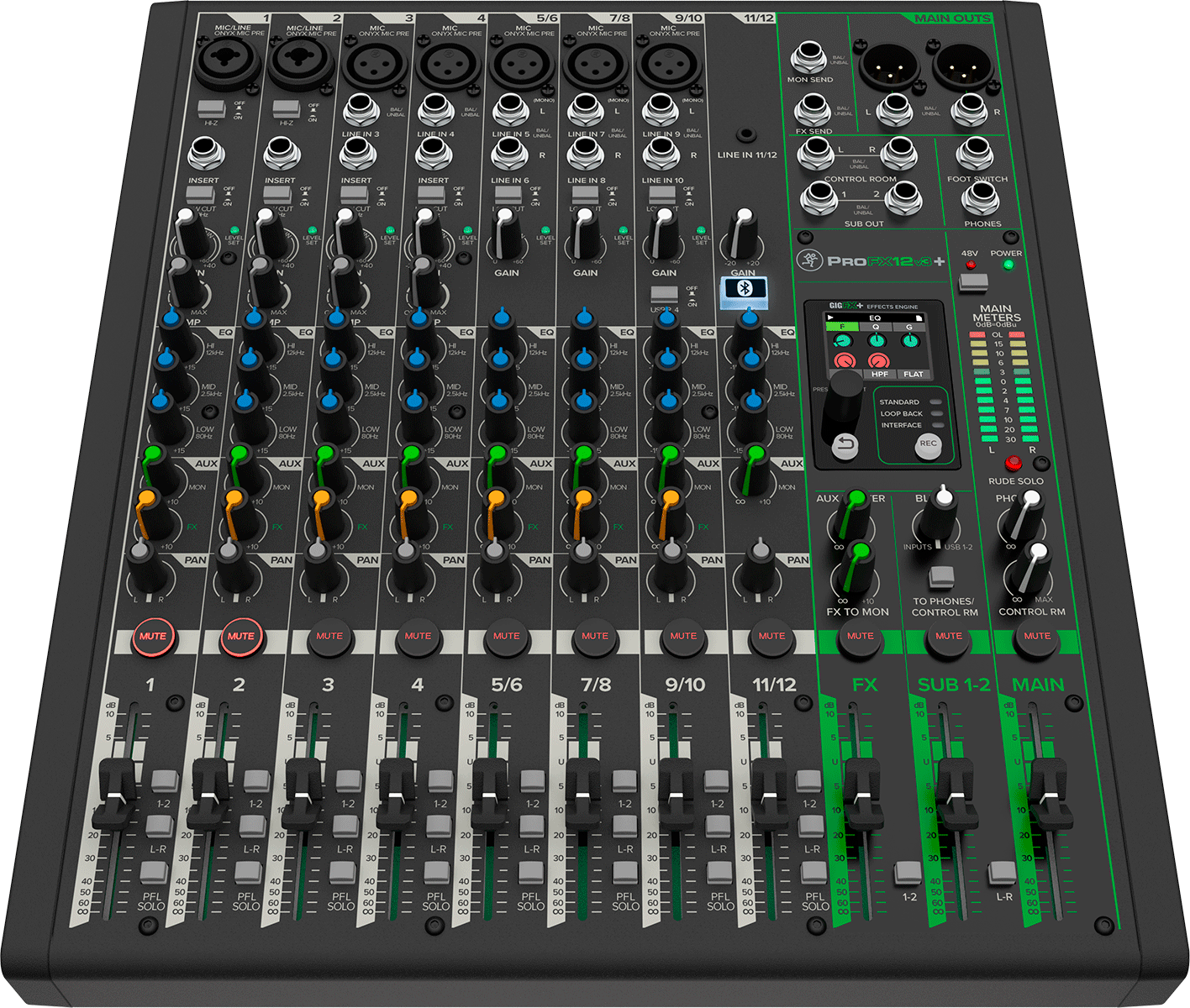 Mackie Profx 12 V3+ - Analoge Mengtafel - Variation 2
