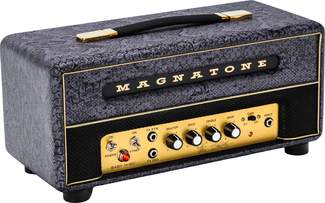 Magnatone Slash Baby M80 Head Signature 12w Purple Python - Gitaarversterker top - Main picture