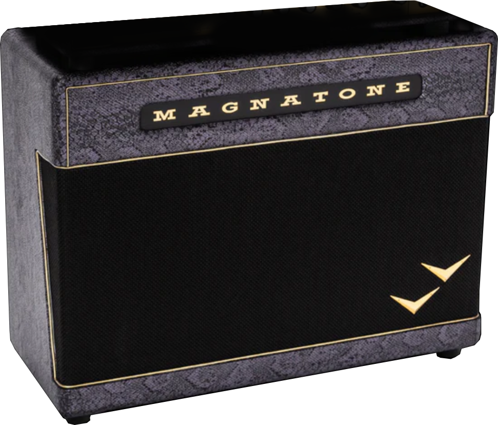 Magnatone Slash Super Fifty-nine M80 212 Guitar Cab. Signature 2x12 180w 8-ohms Purple Python - Elektrische gitaar speakerkast - Main picture