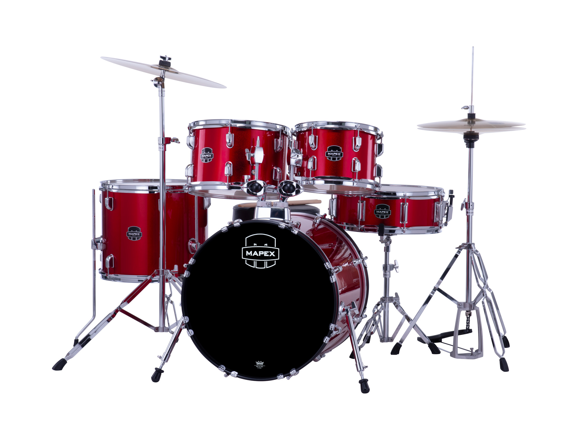 Mapex Comet 18 Jazz Junior Kit - 5 FÛts - Infra Red - Junior drumstel - Variation 1