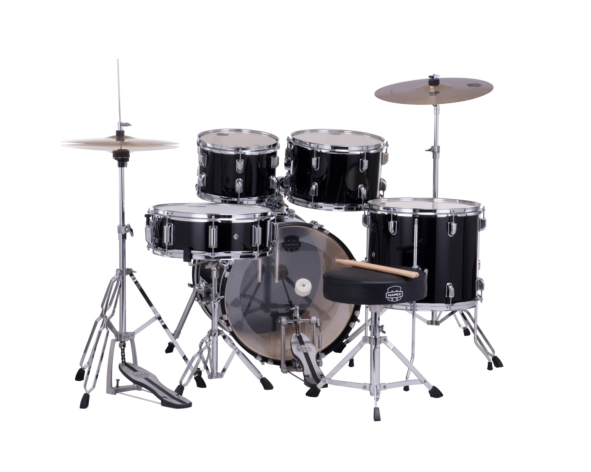 Mapex Comet 18 Jazz Junior Kit - Noir - Junior drumstel - Variation 1