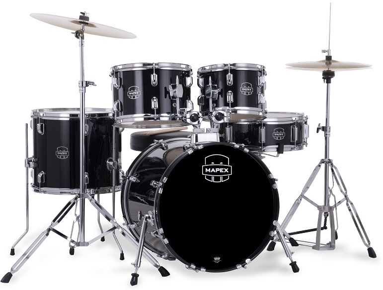 Mapex Comet Fusion 20'' - 5 FÛts - Dark Black - Fusion drumstel - Main picture