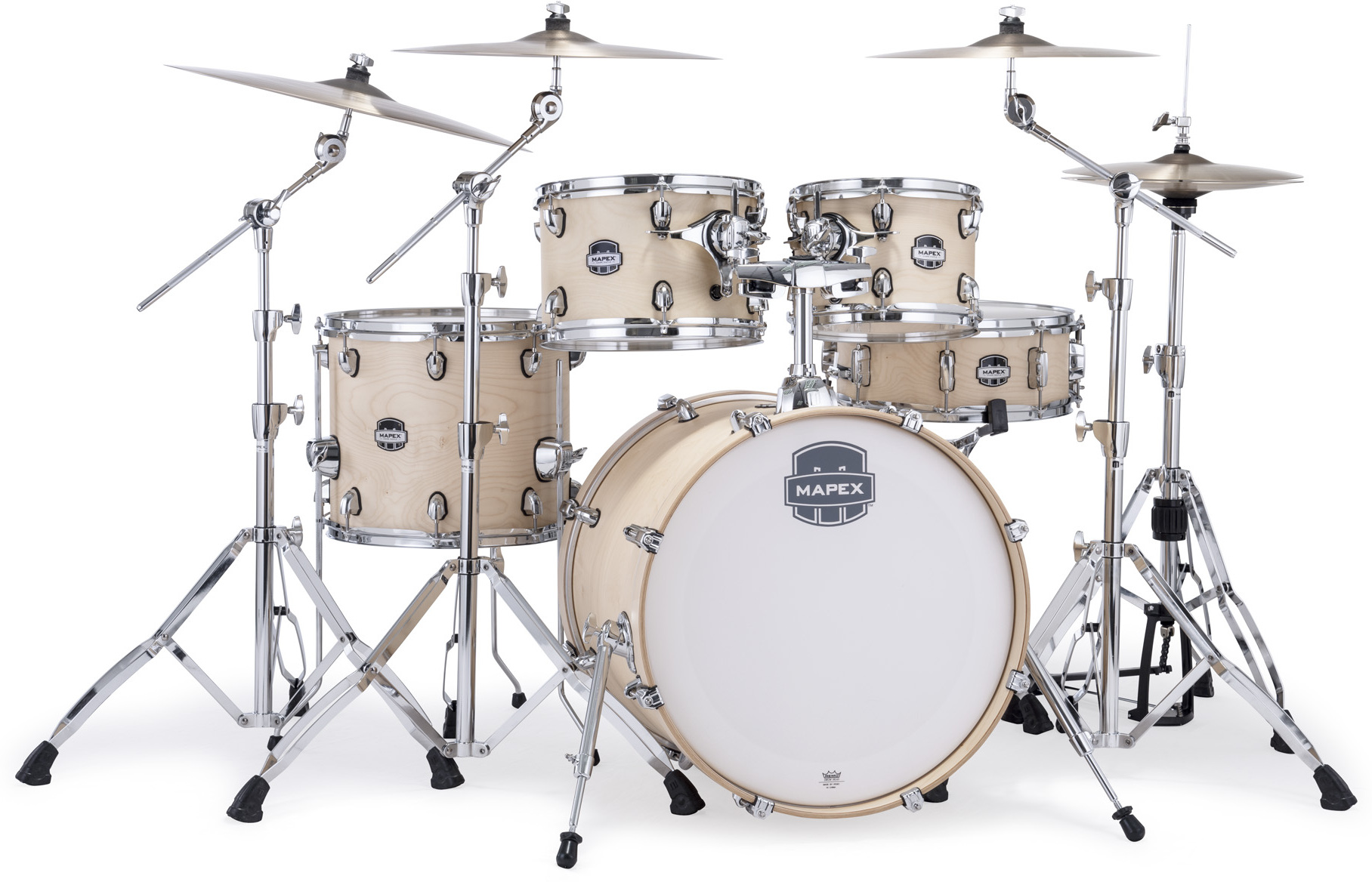 Mapex Mars Maple 20'' / 5f - 5 FÛts - Natural Satin - Fusion drumstel - Main picture
