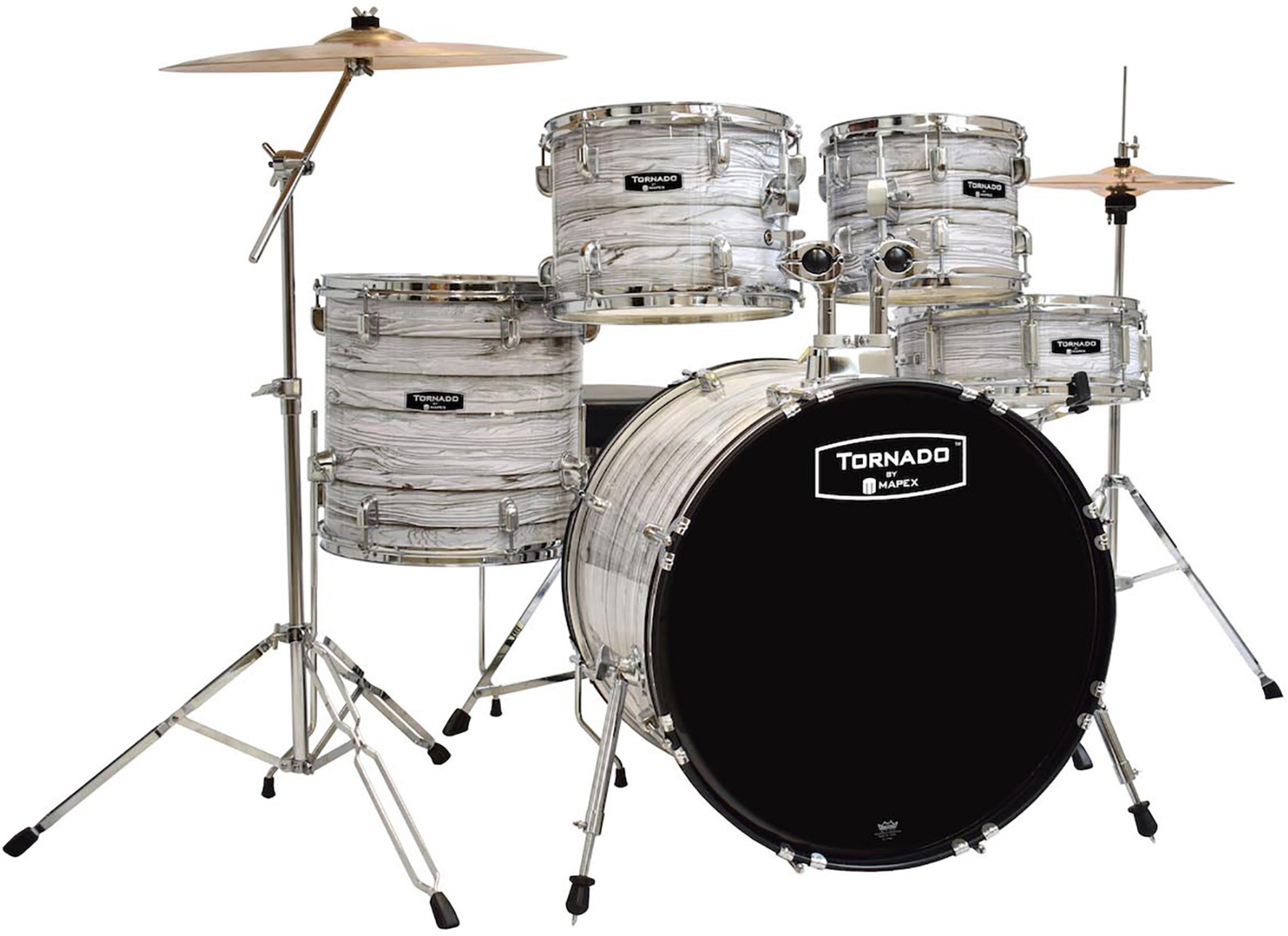 Mapex Tnd5294ftcfi Tornado Stage 22 - Wood Grain White - Stage drumstel - Main picture