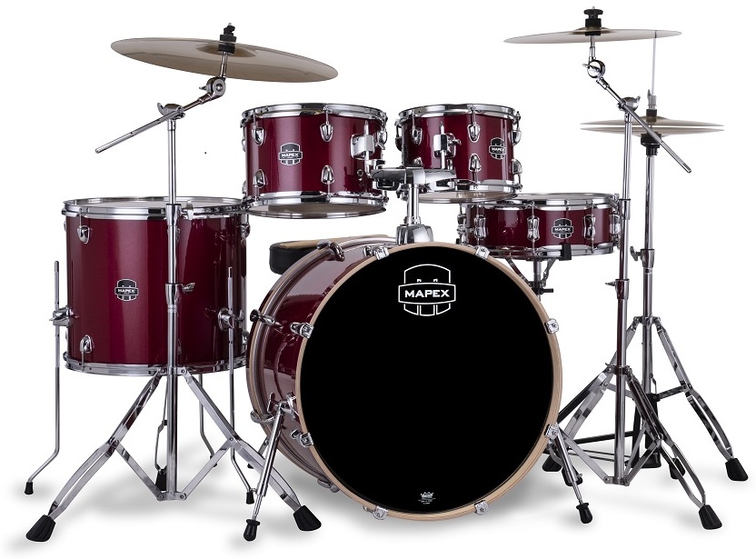 Mapex Venus Fusion 20'' - 5 FÛts - Crimson Red Sparkle - Fusion drumstel - Main picture