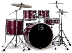 Rock drumstel Mapex Venus Rock 22'' - 5 trommels - Crimson red sparkle