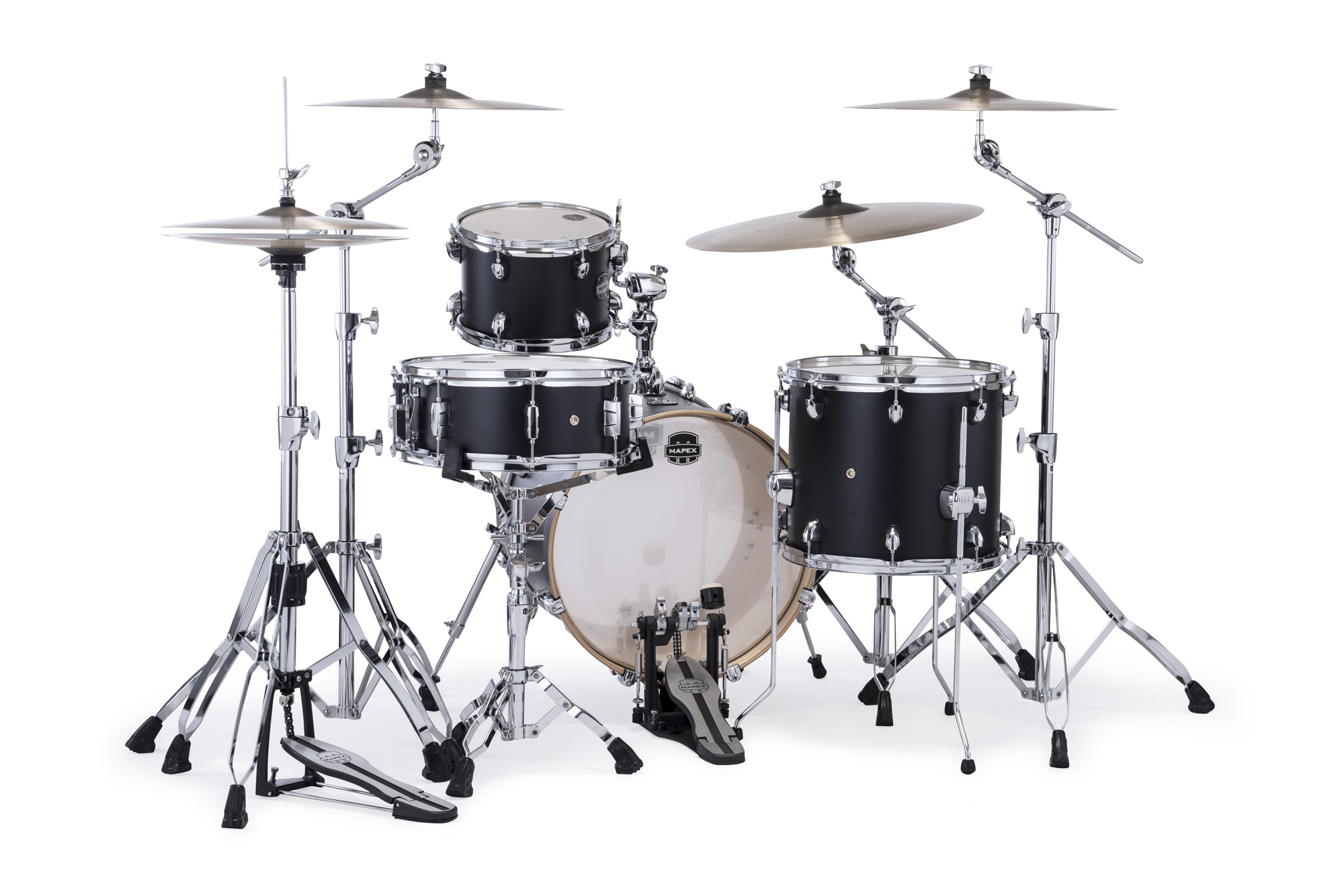 Mapex Mars Maple 18'' / 4f - 4 FÛts - Matte Black - Jazz drumstel - Variation 1