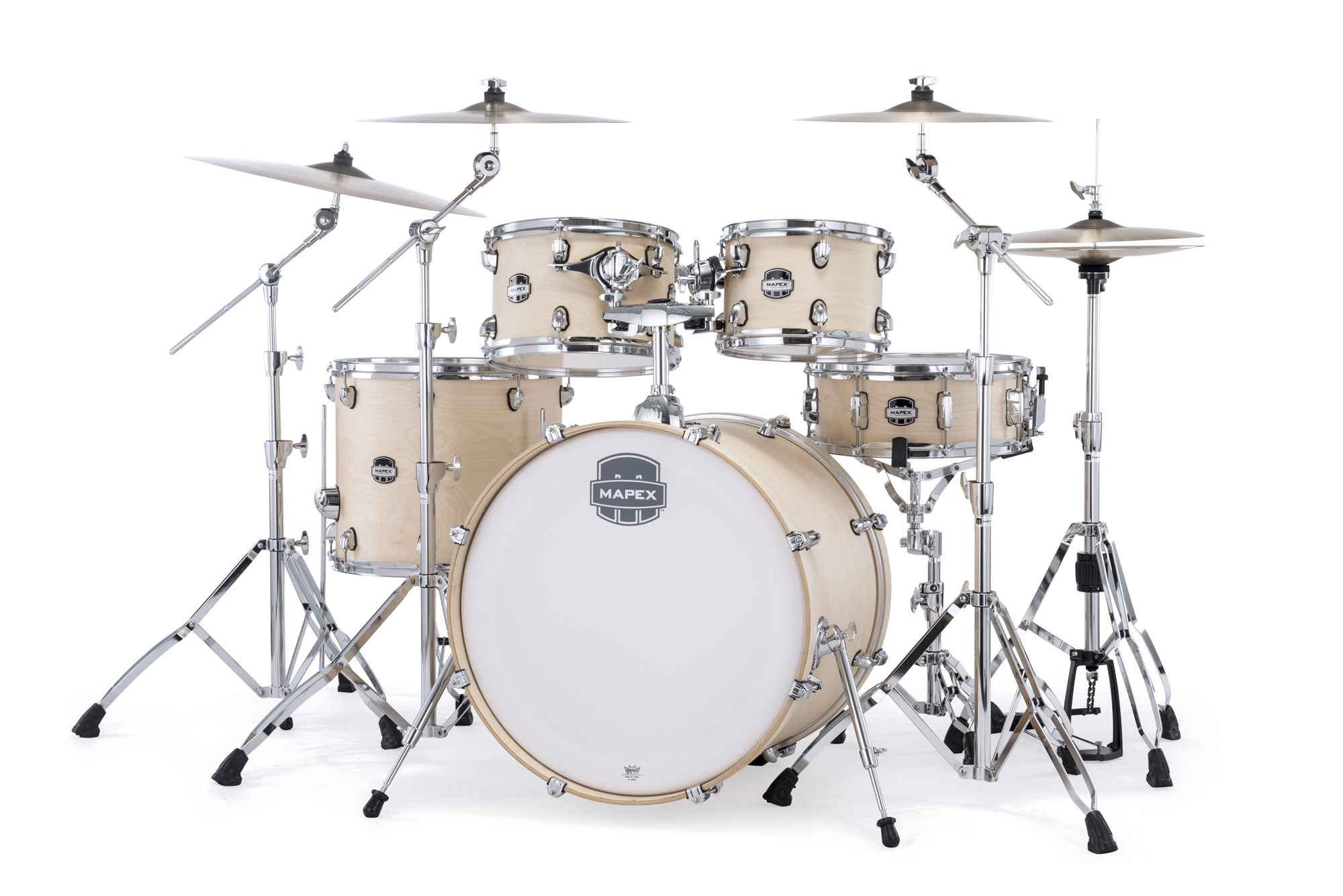 Mapex Mars Maple 22'' / 5f - 5 FÛts - Natural Satin - Rock drumstel - Variation 1