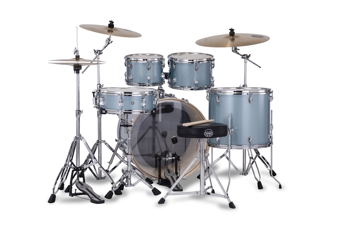 Mapex Venus Fusion 20'' - 5 FÛts - Aqua Blue Sparkle - Fusion drumstel - Variation 2