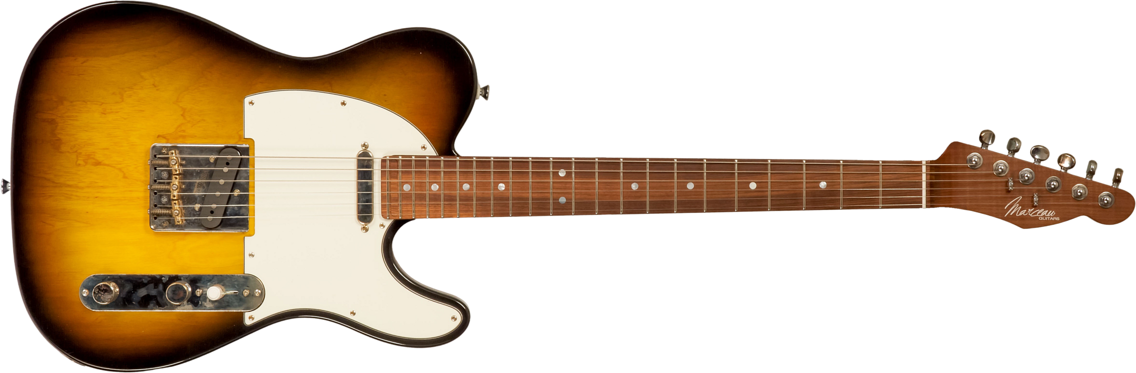 Marceau Guitars Elegante Traditional 2s Ht Pf #t316524 - Soft Relic 3 Tons Burst - Televorm elektrische gitaar - Main picture