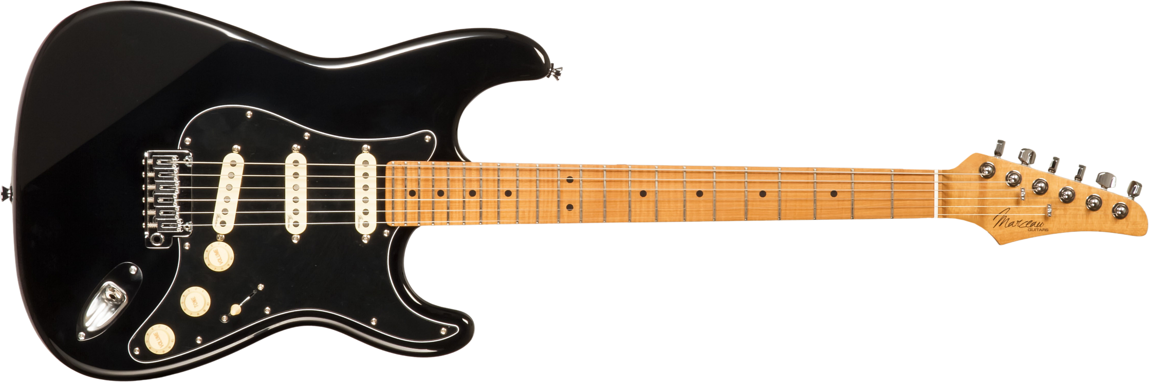 Marceau Guitars Experience Traditional 3s Trem Mn #t226824 - Black - Elektrische gitaar in Str-vorm - Main picture