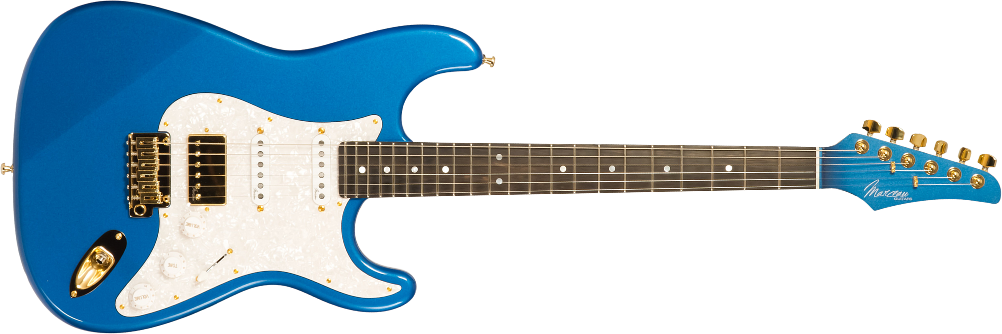 Marceau Guitars Experience Traditional Hss Trem Eb #t226424 - Lake Placid Blue - Elektrische gitaar in Strat vorm - Main picture