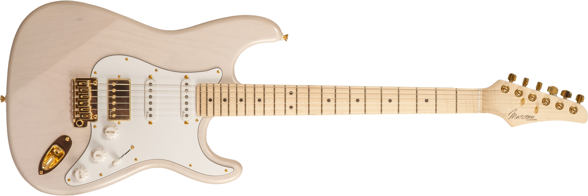 Marceau Guitars Experience Traditional Hss Trem Mn #t227224 - White Blonde - Elektrische gitaar in Str-vorm - Main picture