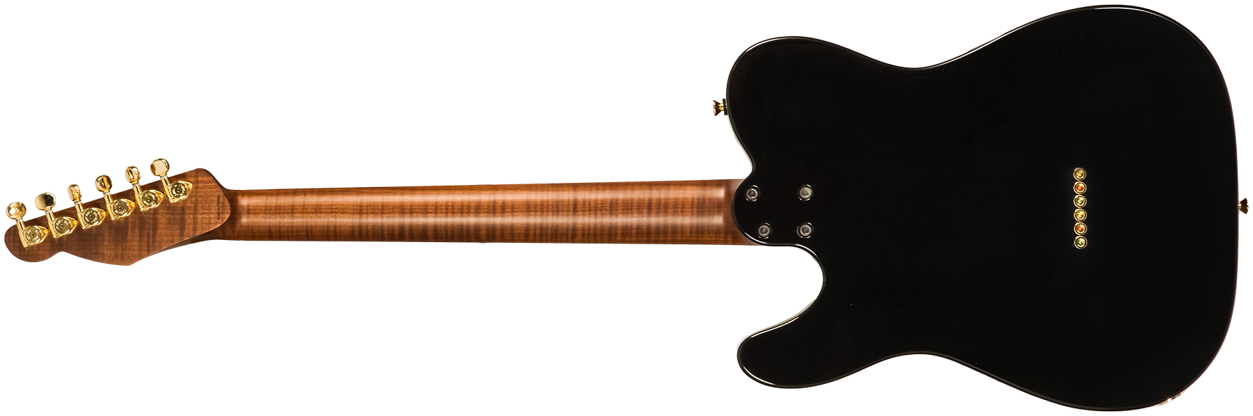 Marceau Guitars Elegante Traditional 2s Ht Mn #t315924 - Black - Televorm elektrische gitaar - Variation 1