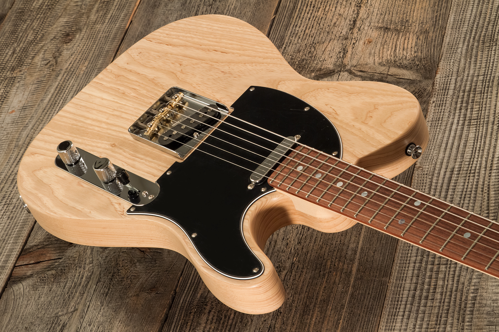 Marceau Guitars Elegante Traditional 2s Ht Pf #t316424 - Natural Satin - Televorm elektrische gitaar - Variation 2