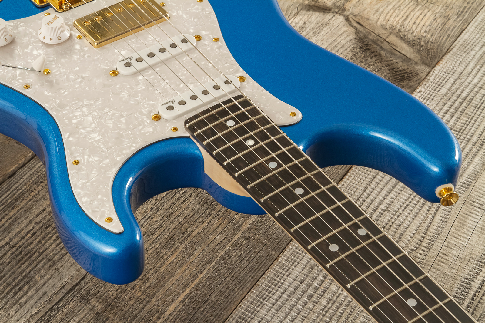 Marceau Guitars Experience Traditional Hss Trem Eb #t226324 - Lake Placid Blue - Elektrische gitaar in Str-vorm - Variation 4