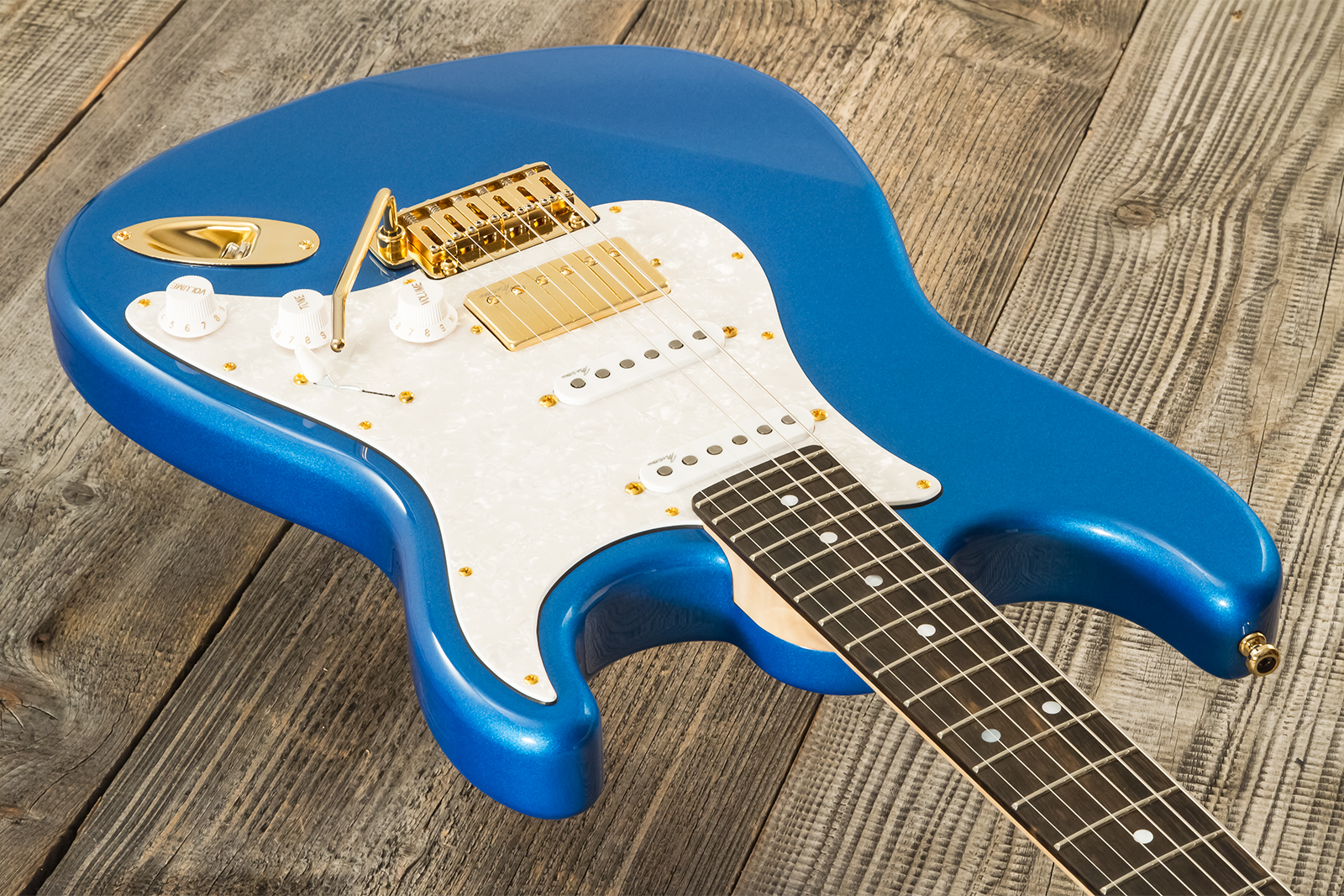 Marceau Guitars Experience Traditional Hss Trem Eb #t226424 - Lake Placid Blue - Elektrische gitaar in Strat vorm - Variation 2