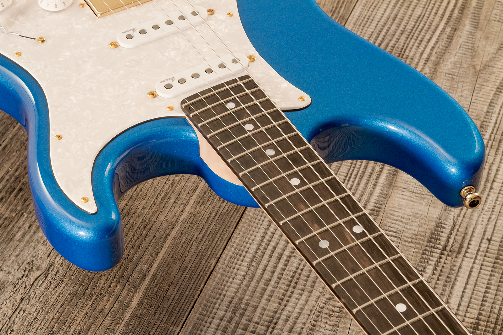 Marceau Guitars Experience Traditional Hss Trem Eb #t226424 - Lake Placid Blue - Elektrische gitaar in Strat vorm - Variation 4