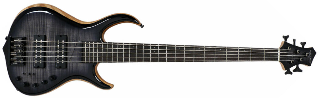 Marcus Miller M7 Swamp Ash 5st Fretless 2nd Generation Eb Sans Housse - Transparent Black Burst - Solid body elektrische bas - Main picture