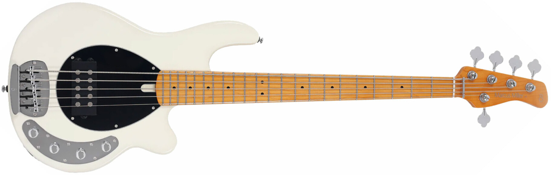 Marcus Miller Marcus Miller Z3 5st 5c Active Mn - Antique White - Solid body elektrische bas - Main picture