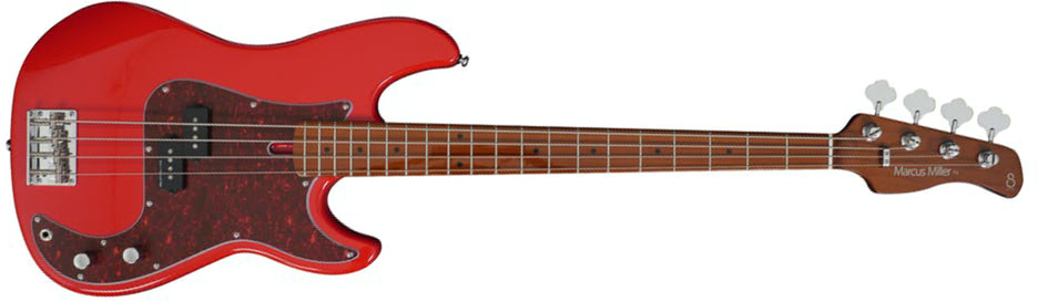 Marcus Miller P5 Alder 4 Fretless Mn - Dakota Red - Solid body elektrische bas - Main picture