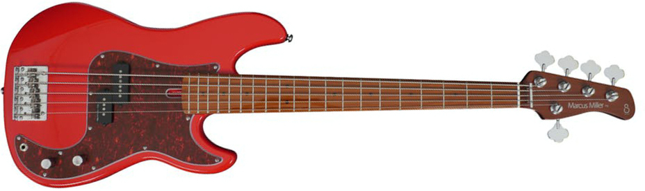 Marcus Miller P5 Alder 5st Mn - Dakota Red - Solid body elektrische bas - Main picture