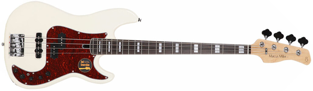 Marcus Miller P7 Alder 4st2nd Generation Eb Sans Housse - Antique White - Solid body elektrische bas - Main picture