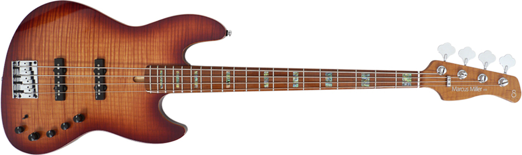 Marcus Miller V10 Swamp Ash 4st 2nd Generation Mn Sans Housse - Tobacco Sunburst - Solid body elektrische bas - Main picture