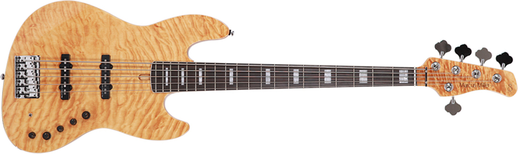 Marcus Miller V9 Swamp Ash 5st 2nd Generation 5-cordes Eb Sans Housse - Natural - Solid body elektrische bas - Main picture