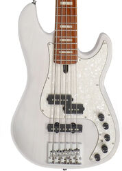 Solid body elektrische bas Marcus miller P8 5ST - White blonde