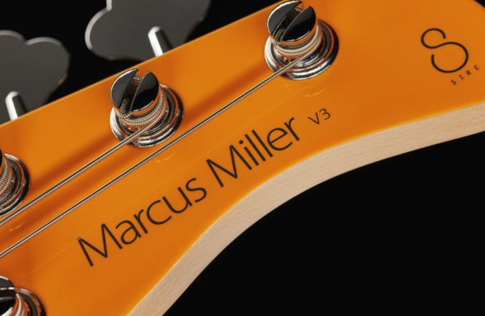 Marcus Miller V3p 5st 5c Rw - Orange - Solid body elektrische bas - Variation 4