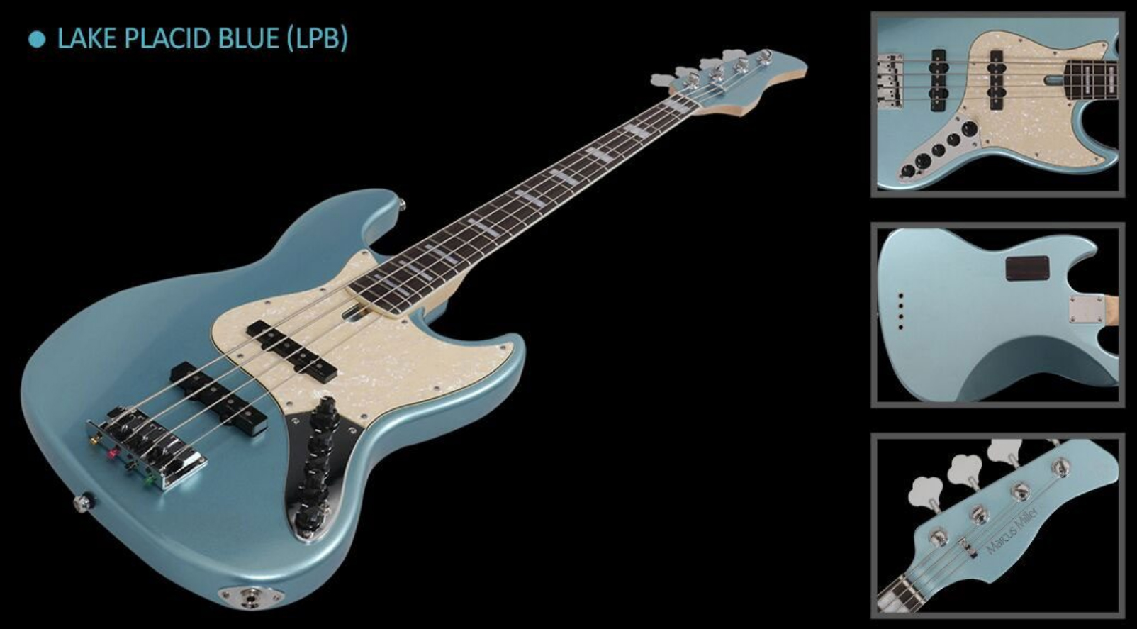 Marcus Miller V7 Swamp Ash 5st 2nd Generation 5-cordes Mn Sans Housse - Lake Placid Blue - Solid body elektrische bas - Variation 1
