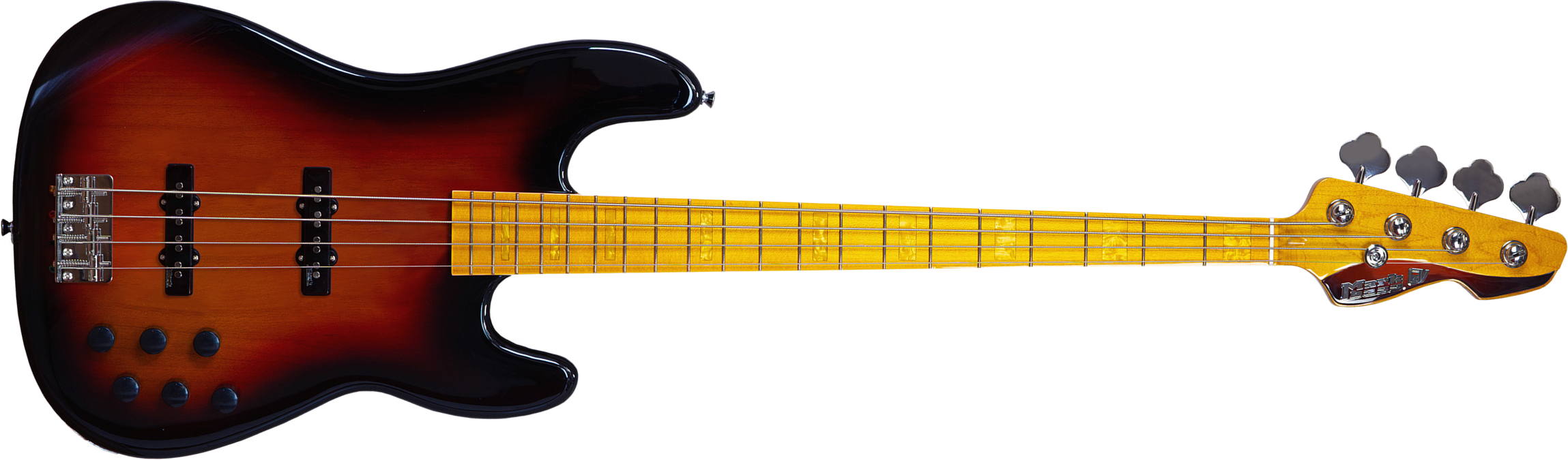 Markbass Mb Gv 4 Gloxy Val Cr Mp Active Mn - 3-tone Sunburst - Solid body elektrische bas - Main picture