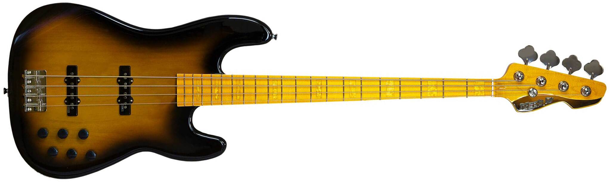 Markbass Mb Gv 4 Gloxy Val Cr Mp Active Mn - Tobacco Sunburst - Solid body elektrische bas - Main picture