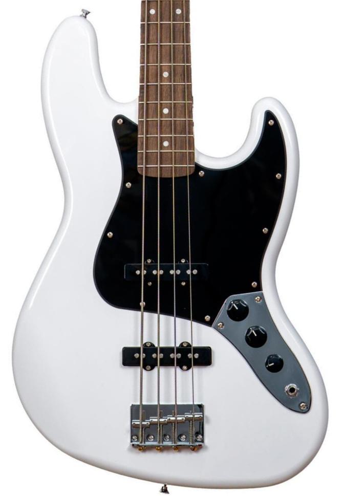 Solid body elektrische bas Markbass MB JB - White