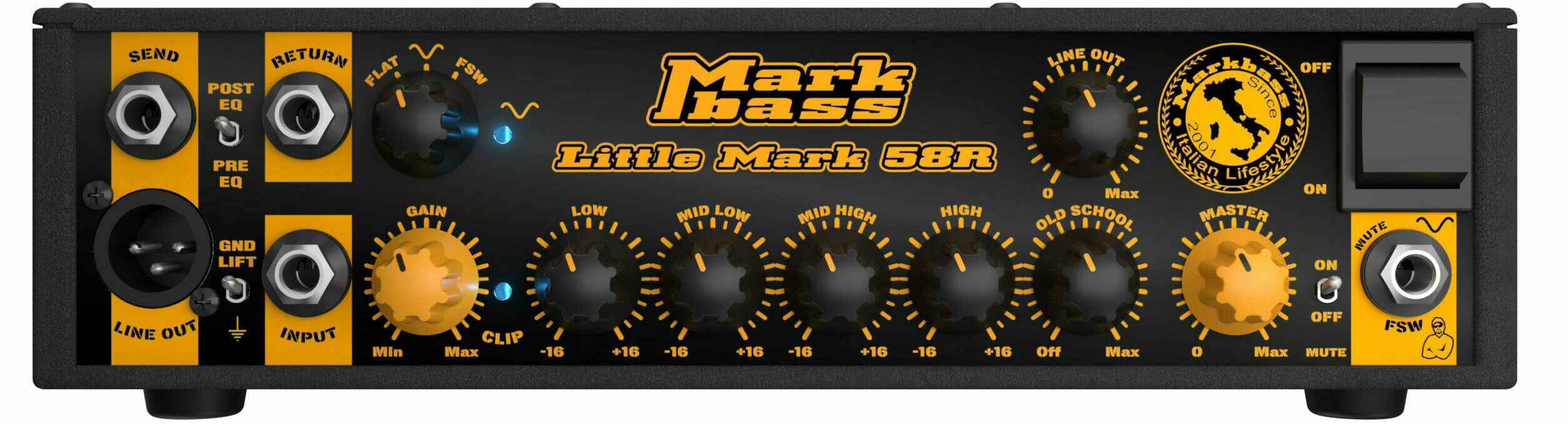 Markbass Little Mark 58r Head 500w - Versterker top voor bas - Variation 1