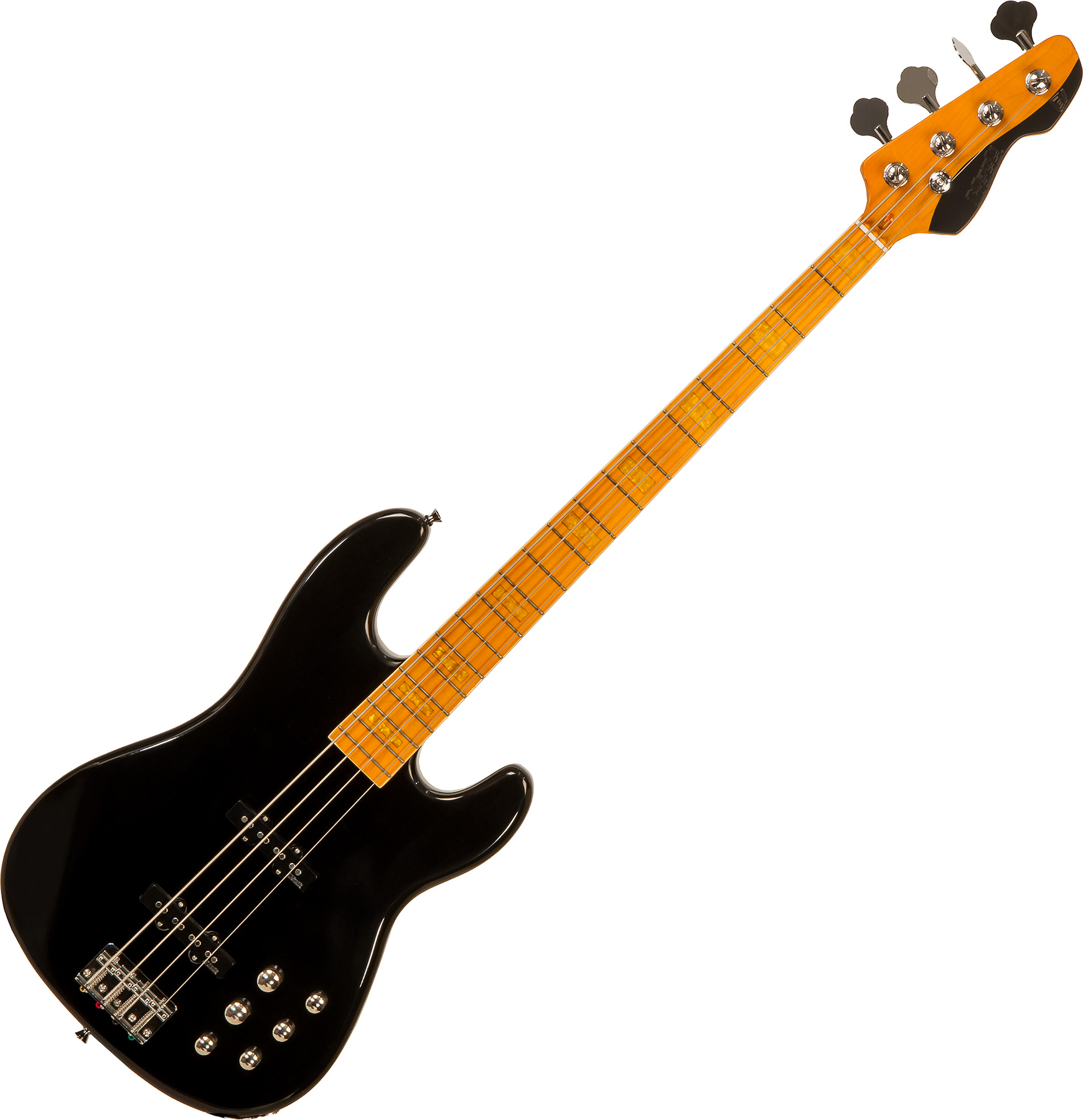 Markbass Mb Gv 4 Gloxy Val Cr Mp Active Mn - Black - Solid body elektrische bas - Variation 2