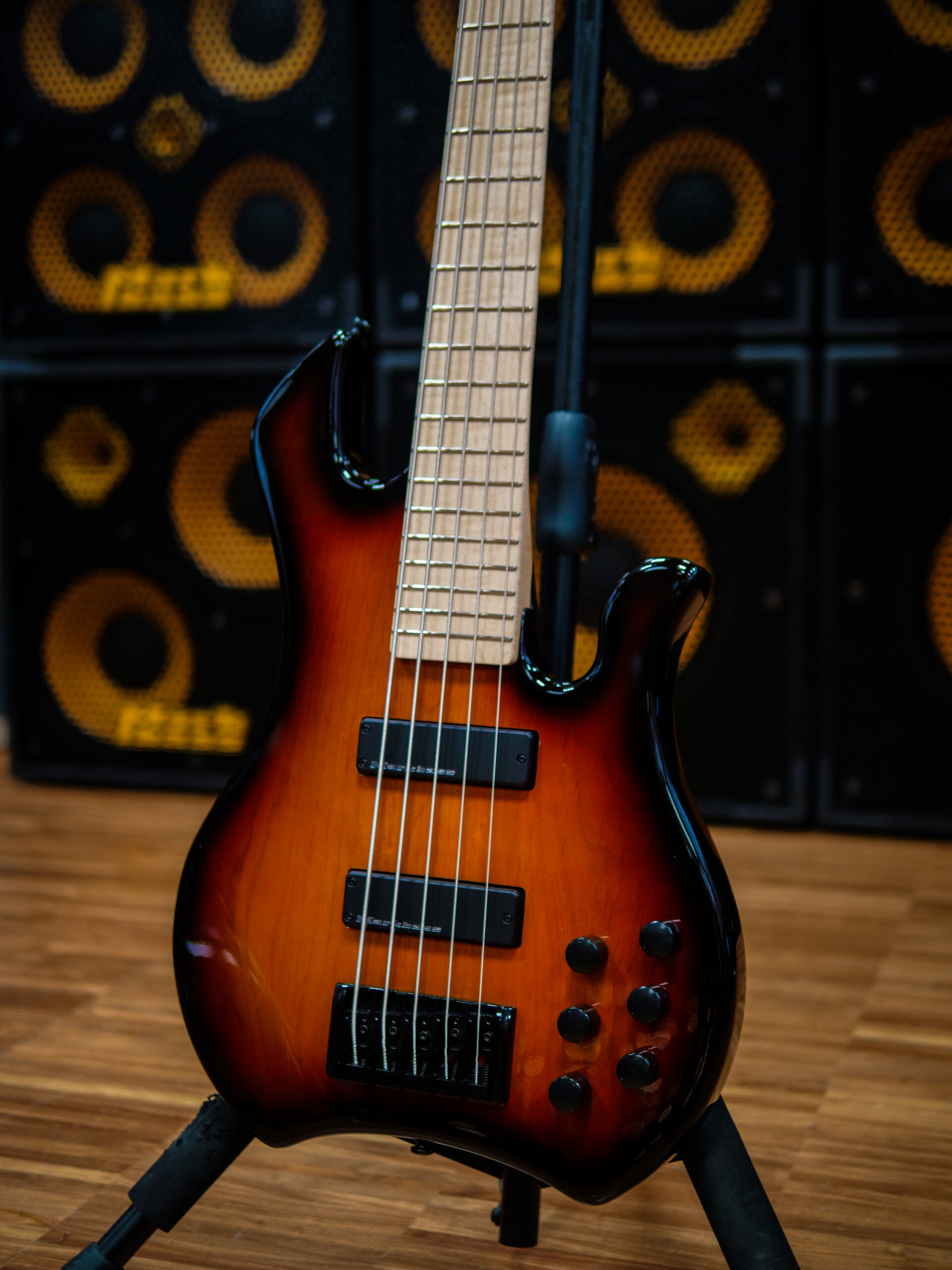 Markbass Mb Kimandu Bk Mp 5c Gloxy Active Mn - Tobacco Sunburst - Solid body elektrische bas - Variation 2