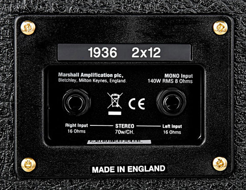 Marshall 1936v 2x12 140w 8/16-ohms Stereo Horizontal - Elektrische gitaar speakerkast - Variation 3