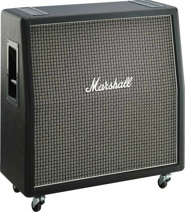 Marshall 1960ax Angled 4x12 100w 16-ohms Pan Coupe Greenback G12m - Elektrische gitaar speakerkast - Main picture